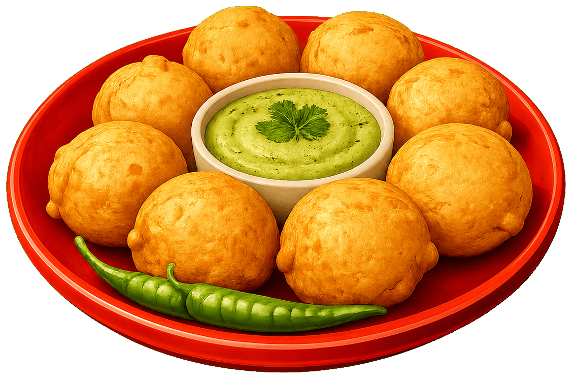 Aloo Bonda, golden and crisp